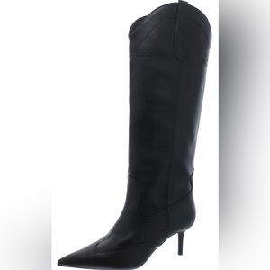 I.N.C. Hayleigh Pointed Toe Western Stiletto Boots - Black - Size 7 (NIB)